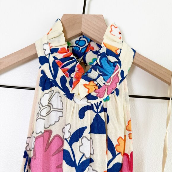 Anthropologie Plenty by Tracy Reese Ruffled Floral Romper Size Medium - Picture 6 of 14